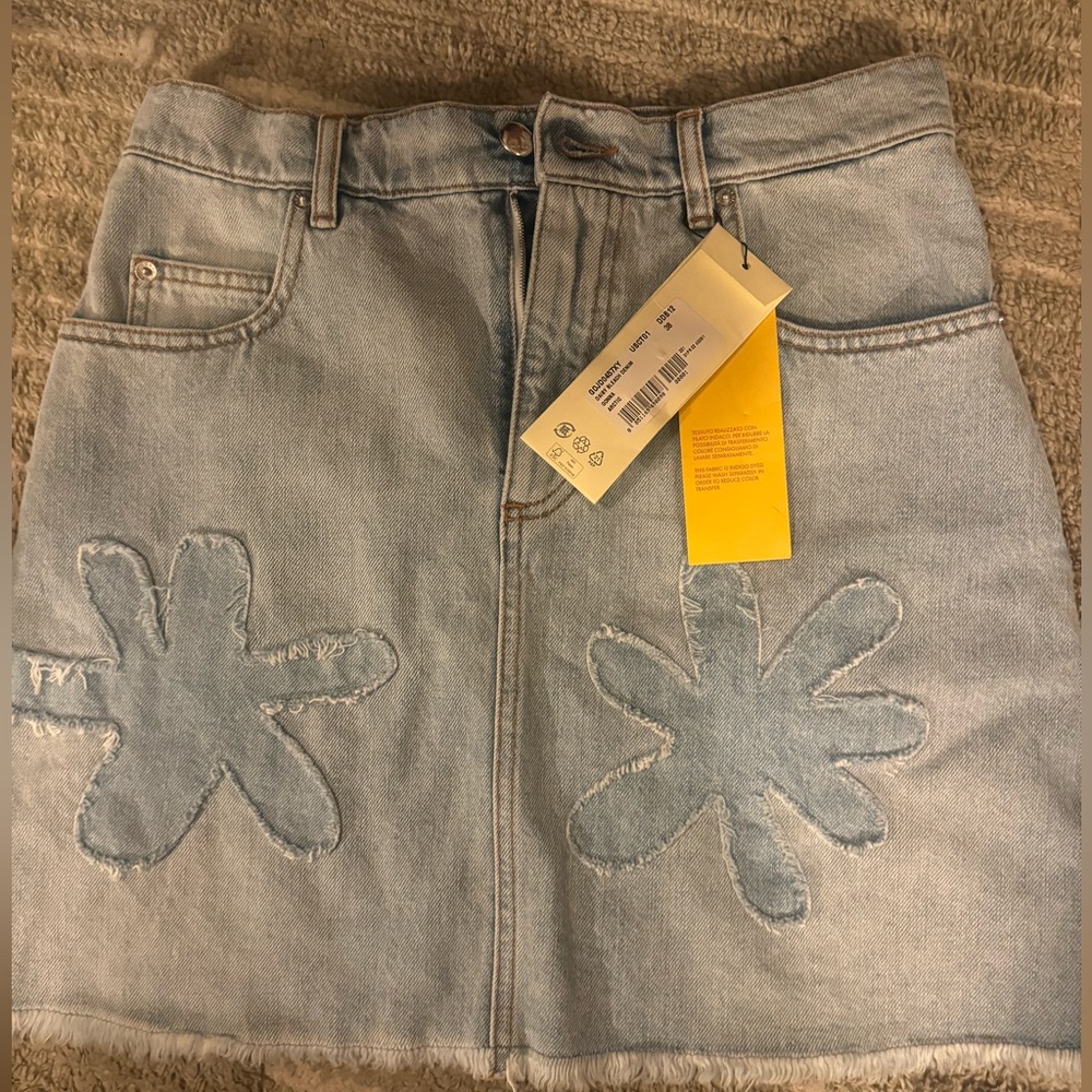 NWT Marni Daisy Denim Skirt